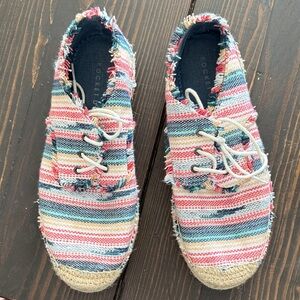 Rocket Dog Colorful Striped Canvas Sneakers